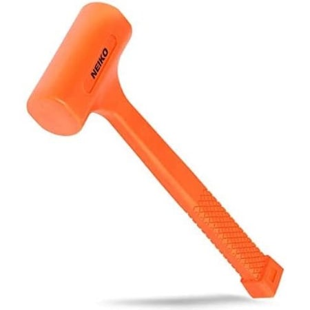 Neiko 2 LB Dead Blow Hammer, Neon Orange 02847A