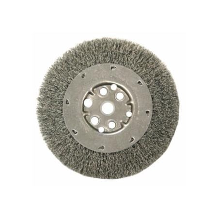 Anderson Brush Narrow Face Crimped Wire Wheel-DM Series, 6 D x 7/16 W, .0104 Carbon, 6,000 rpm, 5PK 066-03194