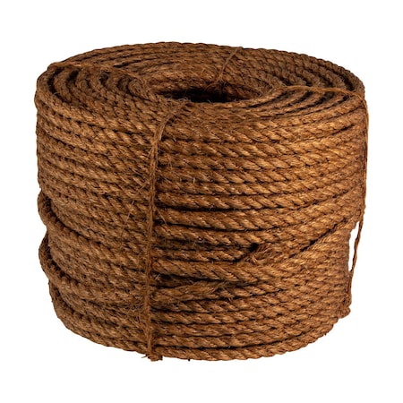 General Work Products 3 Strand Twisted Manila Rope, Natural Fiber, Diameter 5/8", 600' L MAN5/8