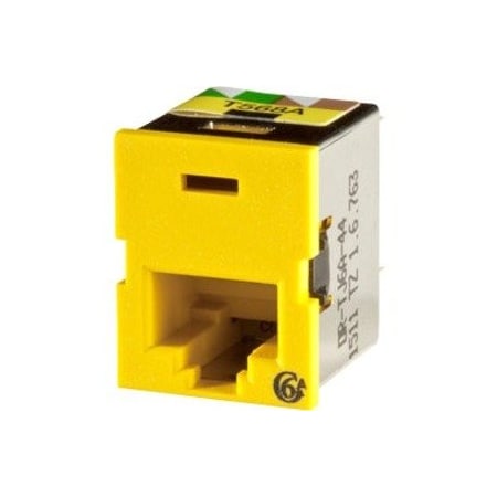 Ortronics 1-PORT MOD JACK 110 8W8P UTP, T568A/B CAT6A IP10 CLARITY10G TJ6A-44