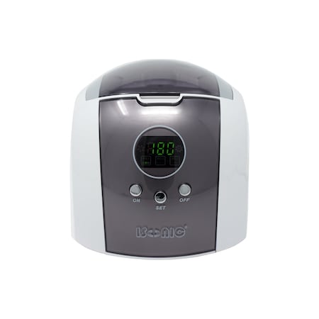 Isonic Digital Ultrasonic Cleaner, 0.8Qt/0.75L for jewelry, eyeglasses, CD/DVDs D7910B