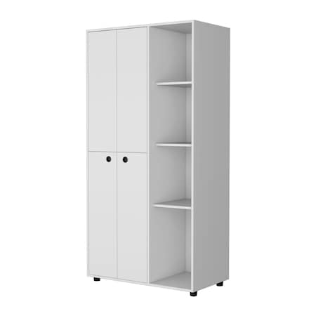 Homeroots 35" White Drawer Dresser 534920