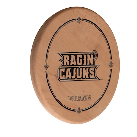 Holland Bar Stool Co University of Louisiana at Lafayette 13" Laser Engraved Solid Wood Sign WSgnLNatLA-Laf