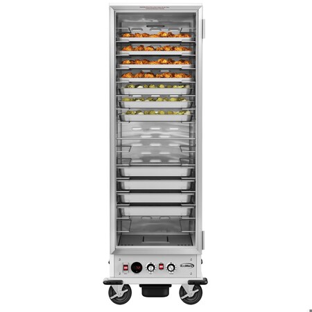 Koolmore 33 in. Commercial Non-Insulated Heated Holding/Proofing Cabinet with Glass Door and Wire Racks KM-CHP36-WNGL