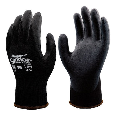 Condor Knit Cut-Resistant Gloves, Cut Level A6 , Nitrile , Foam , XL 1 PR 824VH5