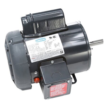 Leeson Farm Duty Motor, Capacitor-Start, 3/4 HP, 115/230V AC, 1,725 Nameplate RPM, 56 Frame 117864.00