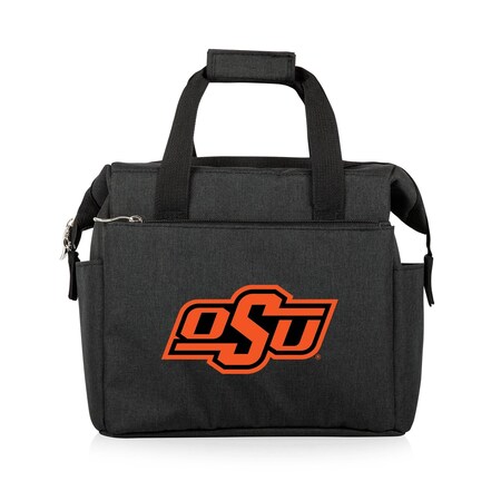 Picnic Time Family Of Brands NCAA Oklahoma State Cowboys On The Go Lunch Bag Cooler - Soft Cooler Lunch Box, Black 510-00-179-464-0