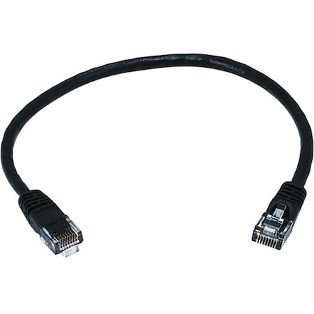 Monoprice Ethernet Cable, Cat 5e, Black, 1 ft. 2125