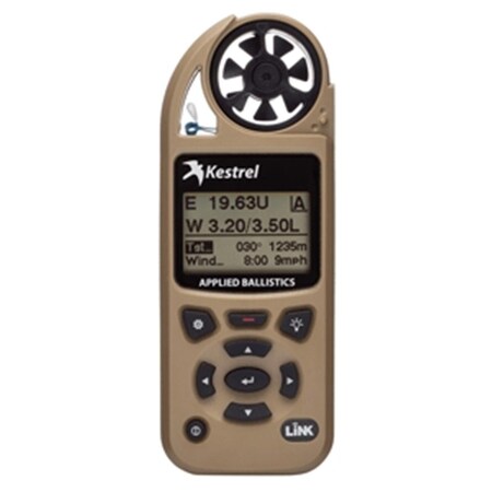 Kestrel 5700AB Elite Weather Meter with Applied Ballistics Link, Desert Tan 0857ALTAN