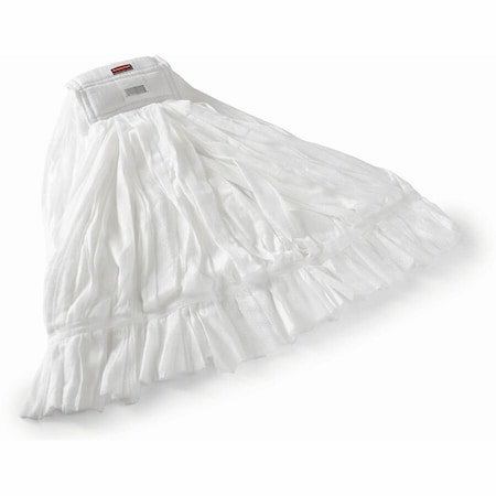 Rubbermaid Commercial 5 in String Wet Mop, 24 oz Dry Wt, Clamp On Connection, Cut-End, White, Polyester 2025507