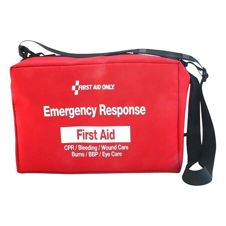 First Aid Only Emergency Response Bag, Fabric Bag, 224 Components, 50 People Served 91170