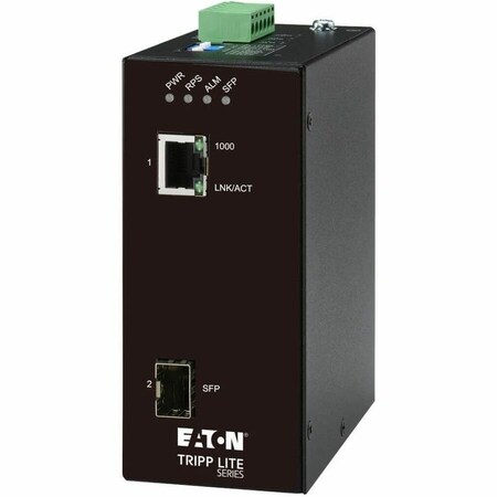 Eaton Eaton Media Converter, Ethernet to SFP Fiber, 10/100/1000 Mbps N785-H01-SFP-D