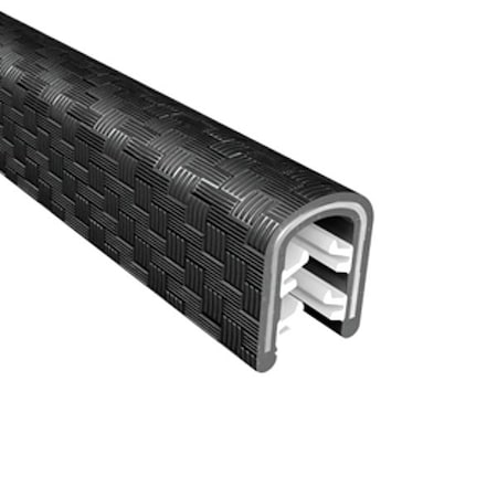 Trim Lok Inc Edge Trim Plus, Black, 100 ft L ETPB8x1/4-100