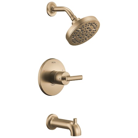 Delta Altado Monitor 14 Series Tub & Shower Trim In Champagne Bronze T14442-CZ