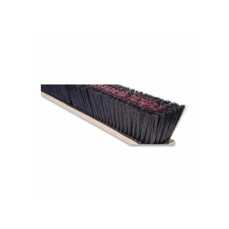 Magnolia Brush No. 11 Line Floor Brush, 24 in, 3 in Trim, Polystyrene Center, Black Plastic Border, Brush, 12PK 455-1124LH
