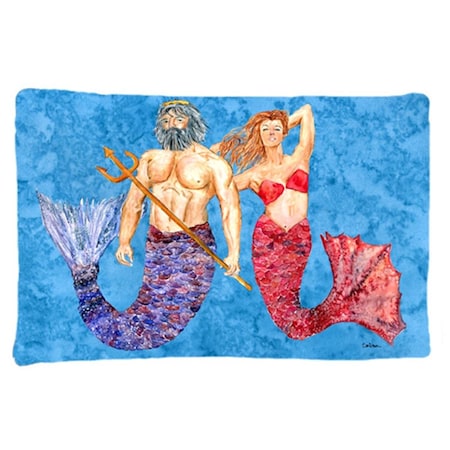 Carolines Treasures 20.5 x 30 in. Mermaid and Merman Moisture Wicking Fabric Standard Pillow Case 8801PILLOWCASE