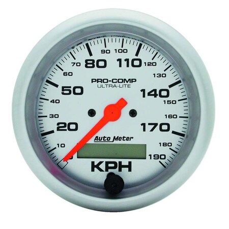 Auto Meter 4487M 3.38 in. UltraLite Metric Speedometer 190 KPH ATM4487-M