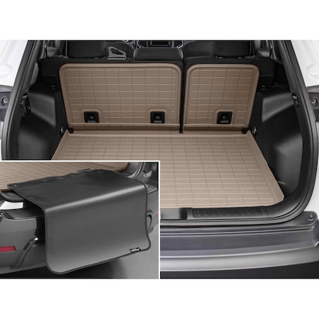 Weathertech Tan  Seatback Cargo Liners HP With Bumper Protector, 2017 - 2022 Honda RC-V 411503IMSK