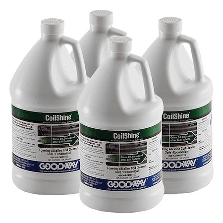 Goodway Coil Cleaner, Jug, 1gal, Purple, AlkalinePK4 COILSHINE