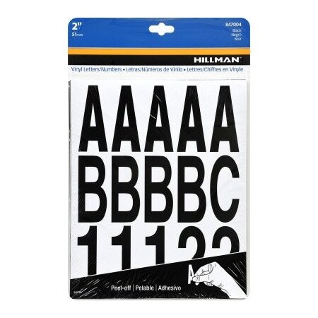 Hillman 2 BLACK LETTR NUMBR SET 847004