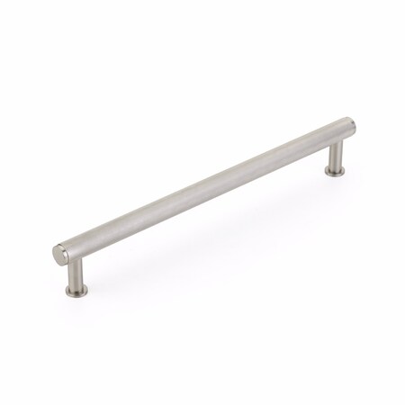 Schaub 12in Center to Center Pub House Knurled Appliance Pull Brushed Nickel Finish 5012A-BN