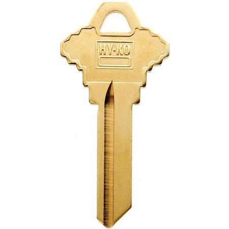 Hy-Ko Key Blank, Brass, For Schlage Cabinet, House Locks and Padlocks 21200SC4BR