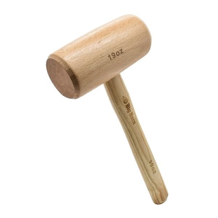 Big Horn 19 Oz Beechwood Woodworking Wooden Mallet 26017