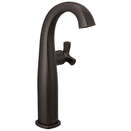 Delta Stryke Single Handle Vessel Bathroom Faucet, 6.44 in, Venetian Bronze 7776-RB-DST