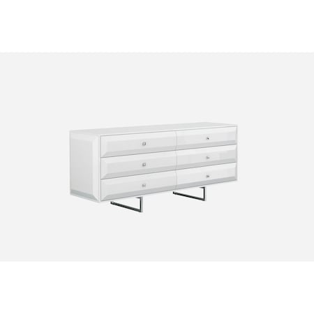 Homeroots 72 X 21 X 31 White Double Dresser Extension 370695