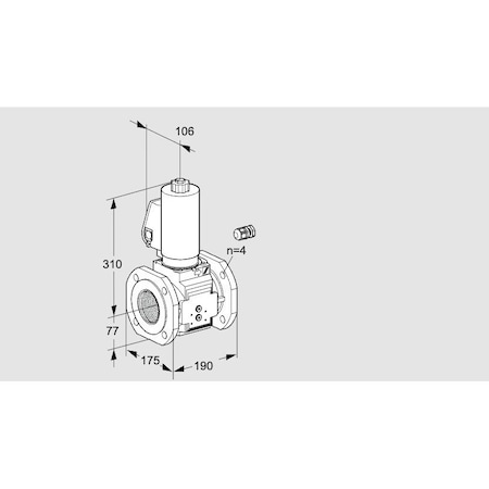 Honeywell Kromschroder VLV, SOLND, SZ 6, 65 MM ISO FLG, VAS665F05N KS88204060