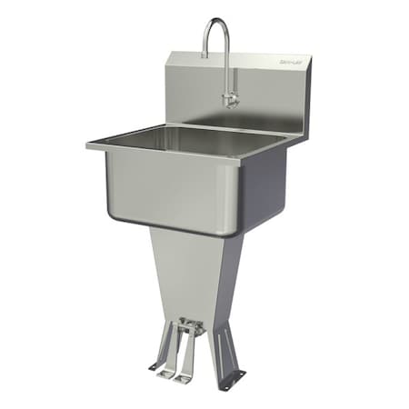 Sani-Lav Wash Station, 21"x20"x41.5", SS 512L-0.5