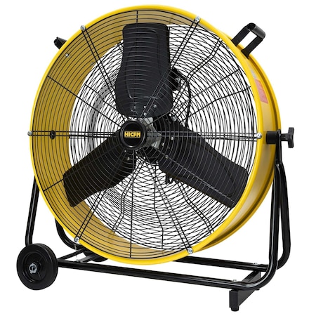 Edendirect High Velocity Drum Fan, 24 in Blade Dia, 120V, 7,800/9,200 cfm IR-FAND24E