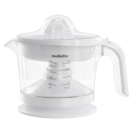 Morollio 32 Ounce Compact Electric Citrus Juicer in White 750124755M