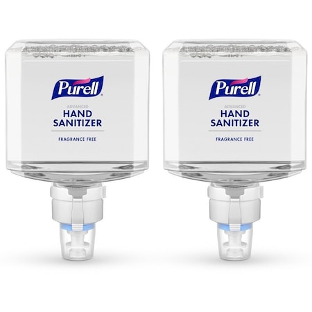 Purell Hand Sanitizer, ES8 Series, Foam, Cartridge, 1,200 mL, Requires Dispenser, 2 PK 7751-02