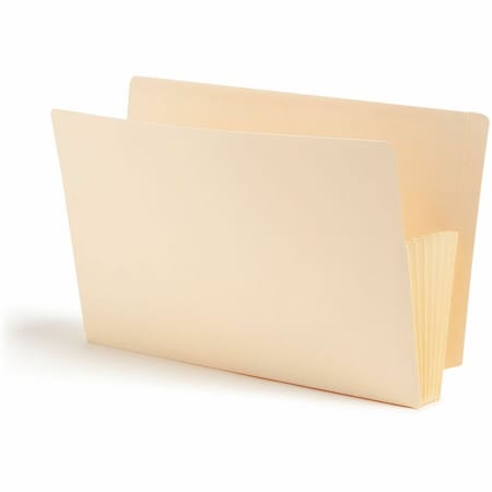 Smead MANILA END TAB FILE POCKETS, 5.25in EXPANSION, LEGAL SIZE, MANILA, 10PK 76174