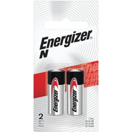 Energizer N Alkaline Battery, 2PK E90BP-2