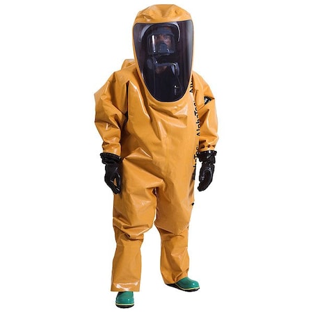 Ansell Chemical Protective Suits, Orange, 3XL 66FLASH