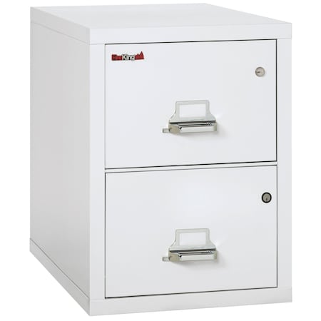Fireking 2 Drawer, 1 Hr Fire Rated, Vertical, 31" Legal, Safe-In-A-File Arctic White 2-2131-CAWSF