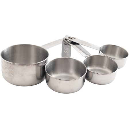 Norpro Stainless Steel Measuring Cup Set, 4-Piece 3052
