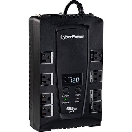 Cyberpower 685VA CP AVR LCD UPS 3 YR WTY CP685AVRLCD