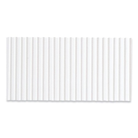 Pacon Corobuff Corrugated Paper Roll, 48" x 25 ft, White 11011