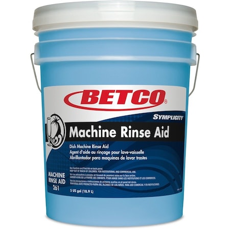 Betco Symplicity Dish Machine Rinse Aid, 5 gal 2617800