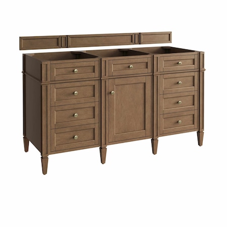 James Martin Vanities Brittany 60" Single Vanity Cabinet, Pecan 655-V60S-PCN