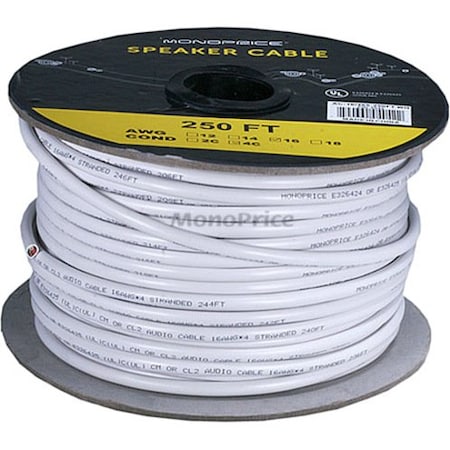 Monoprice SPEAKER WIRE 16AWG CL2 4-CONDUCTOR_250 4042