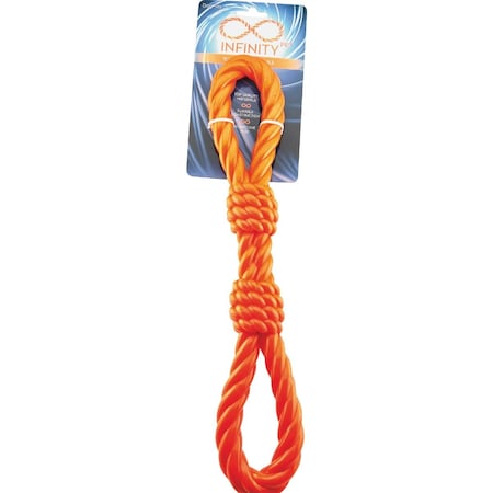 Boss Pet Infinity TPR Double Fist Tug Orange Dog Toy ZD2055 69