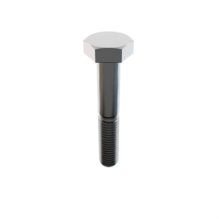 Zoro Select Not Graded, 1/4"-28 Hex Head Cap Screw, Plain Stainless Steel, 1-1/2 in L, 10 PK MS35308-312D