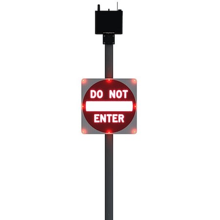 Tapco LED Stop Sign, White, Solar 600674