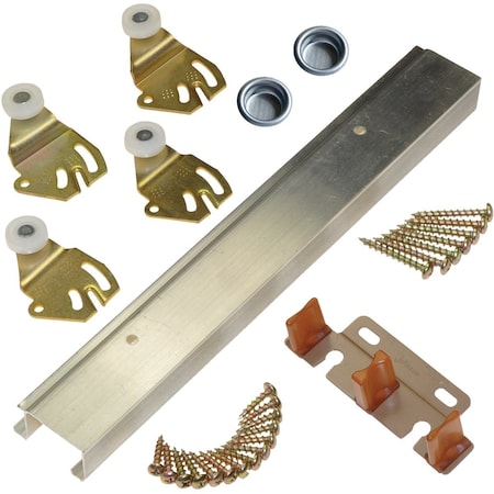 Johnson Hardware Johnson Aluminum 60'' Bypass Door Hardware Set 2200602D