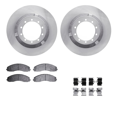 Dynamic Friction Co DFC Brake Rotor- Heavy Duty Brake Pad includes Hardware 6412-54332
