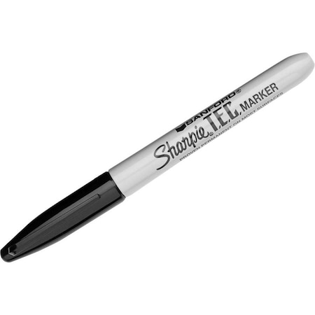 Sharpie T.E.C. Permanent Marker, Fine Bullet Tip, Black 13401